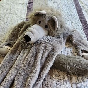 Cozy Gray Kids Wolf Costume. 3T